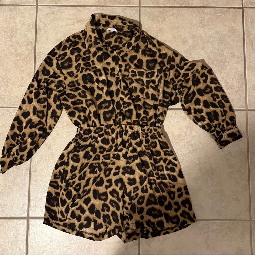 Stylish Leopard Print Women's Jumpsuit